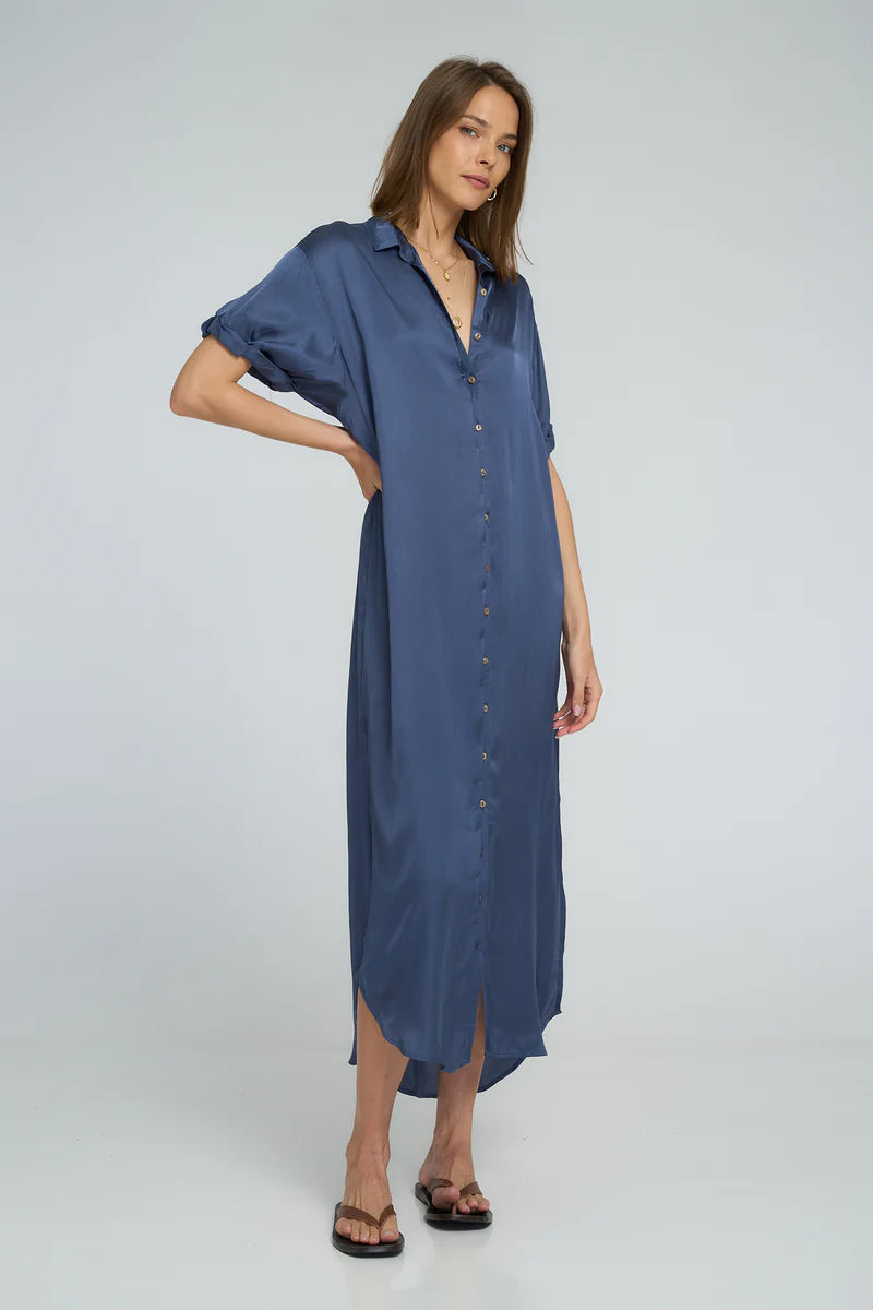 Hutton Dress in Ocean Blue by Lilya