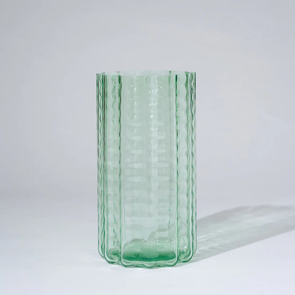 Jelly Glass Vase Large in Green by Marmoset Found