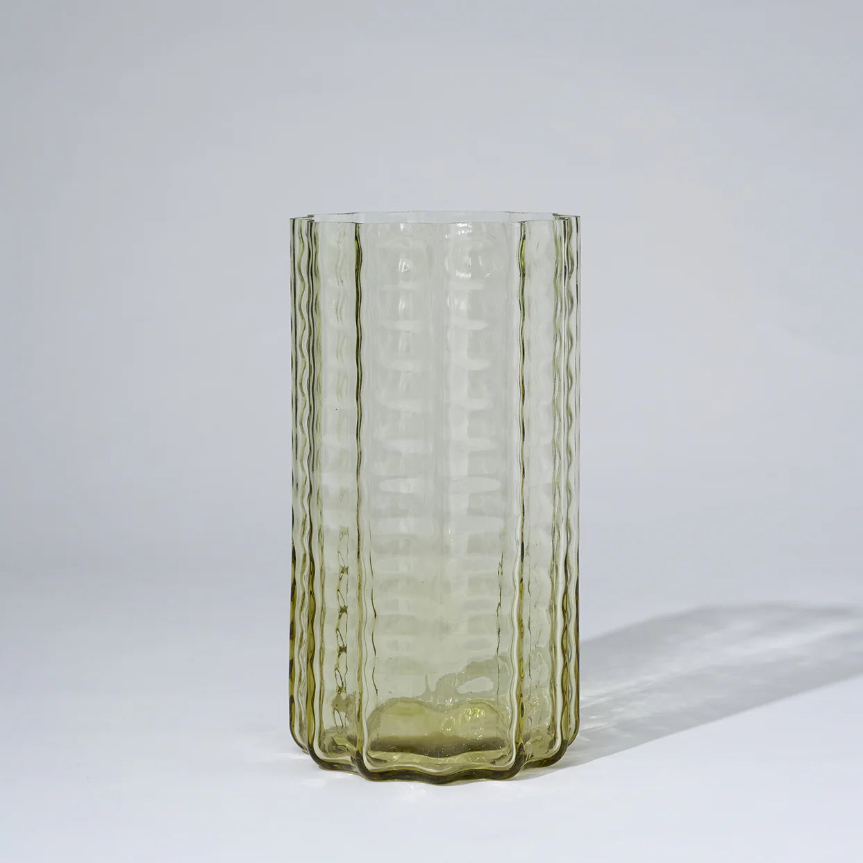 Jelly Glass Vase Large in Honey by Marmoset Found