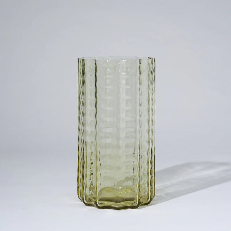 Jelly Glass Vase Large in Honey by Marmoset Found