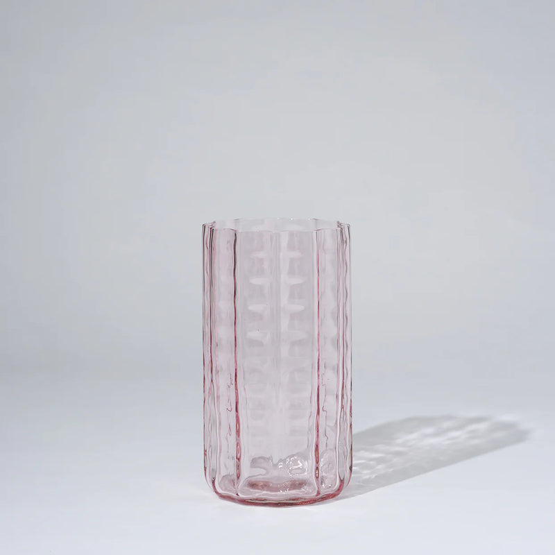 Jelly Glass Vase Medium in Pink by Marmoset Found