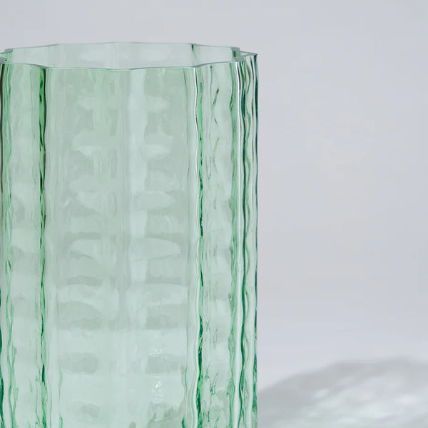 Jelly Glass Vase Medium in Green by Marmoset Found