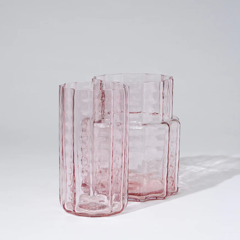 Jelly Glass Vase Medium in Pink by Marmoset Found
