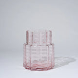 Jelly Glass Vase Squat in Pink by Marmoset Found