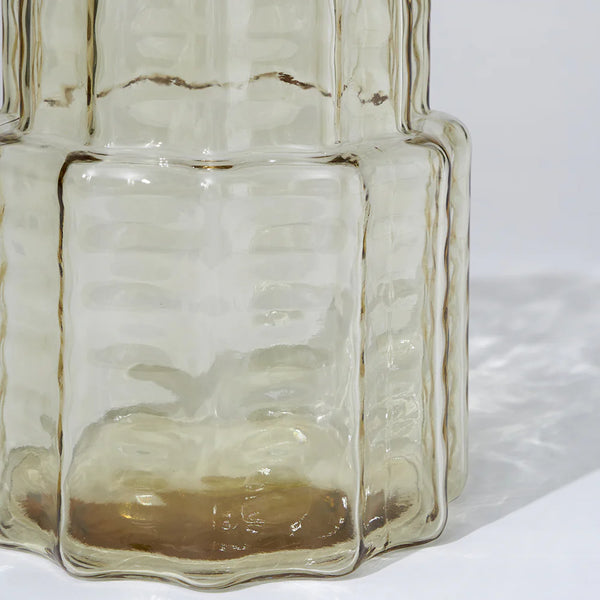 JELLY GLASS VASE SQUAT | Honey