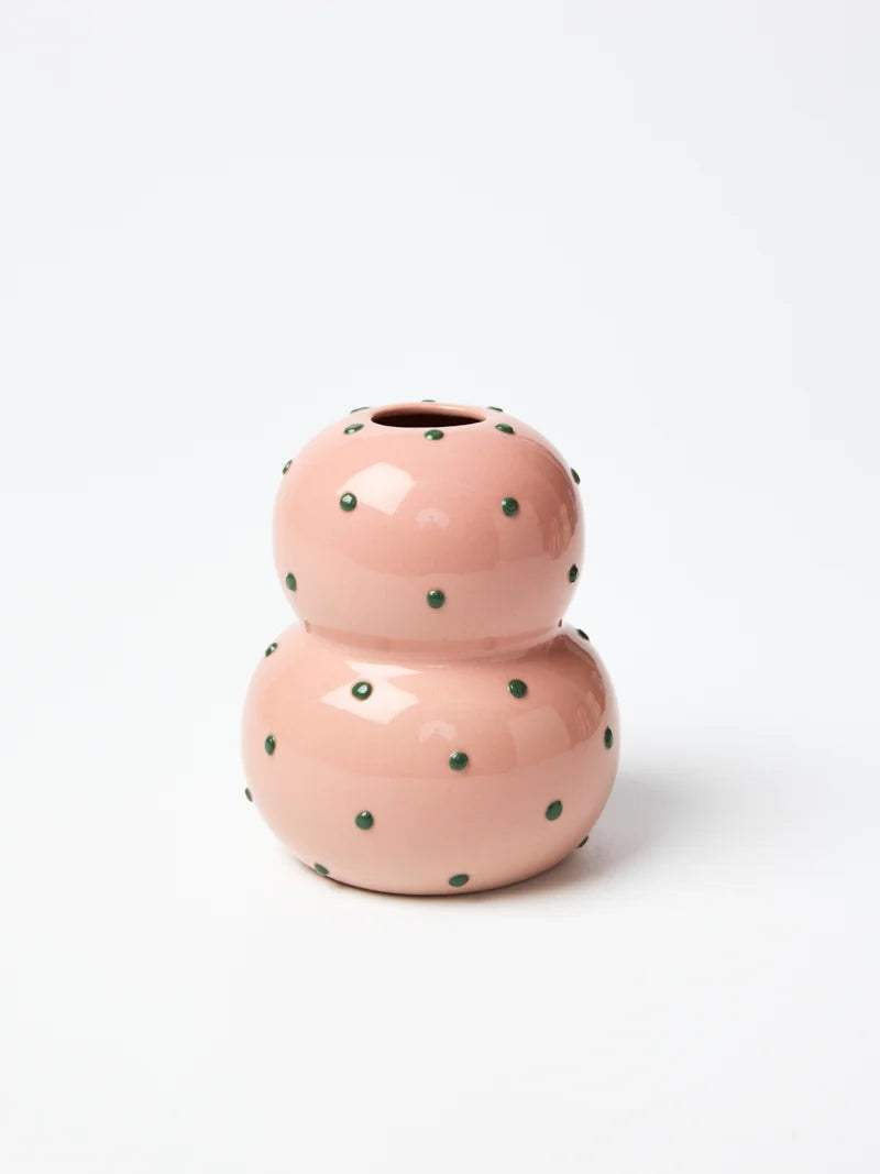 FONDA VASE | Pink Green Dotty - Darling & Domain