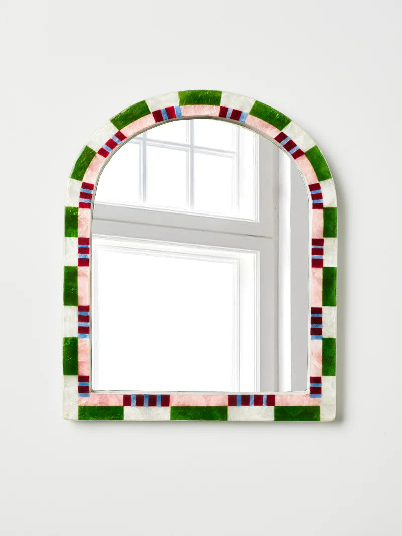 BLOOM NOUVEAU in CHECK MIRROR by Jones & Co