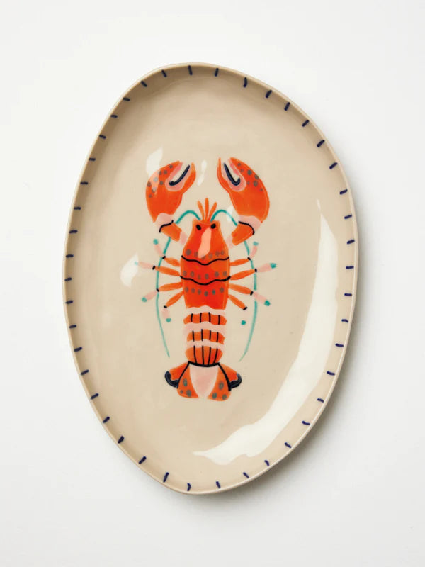 Jones and Co lobster ceramic tray
