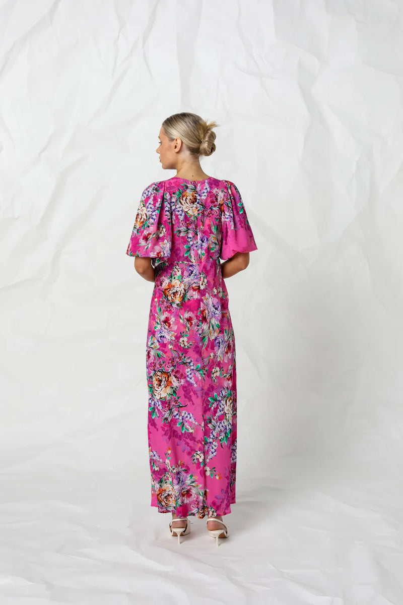 Kachel Rebecca maxi dress in rose romantic available from Darling and Domain