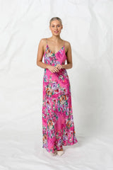 Kachel Bron slip maxi dress in rose romance available at Darling and Domain