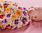 BAMBOO SWADDLE in Pansy from the amazing range of Kip & Co