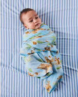 BAMBOO SWADDLE in Squirrel Scurry from the amazing range of Kip & Co