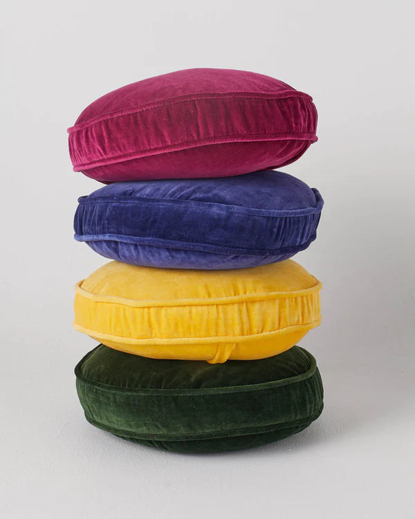 VELVET PEA CUSHION in Kombu Green from the amazing range of Kip & Co products