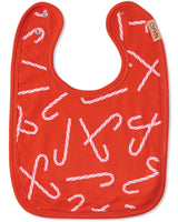  ORGANIC COTTON BIB in Candy Cane from the amazing range of Kip & Co
