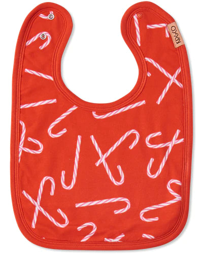  ORGANIC COTTON BIB in Candy Cane from the amazing range of Kip & Co