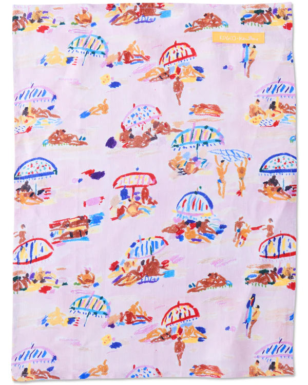 KIP & CO x KEN DONE TEA TOWEL | Beach Days