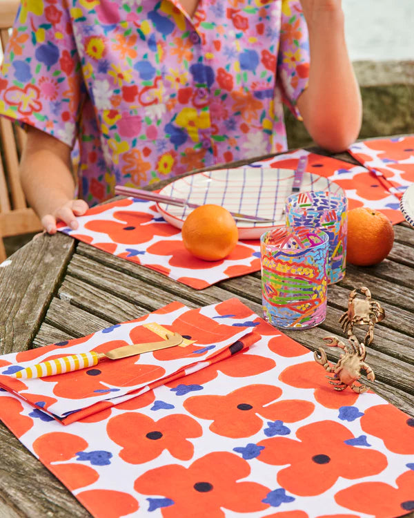 KIP & CO x KEN DONE PLACEMAT 4P SET | Pop Floral – Darling & Domain