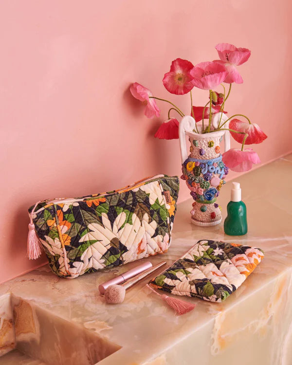 VELVET TOILETRY BAG in Dreamy Floral from the amazing range of Kip & Co