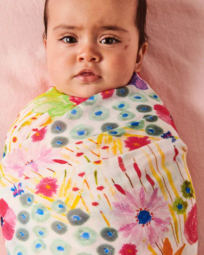 BAMBOO SWADDLE in Field Of Dreams In Colour from the amazing range of Kip & Co