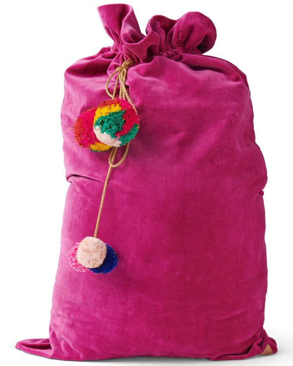 SANTA SACK in Kissable Velvet from the amazing range of Kip & Co