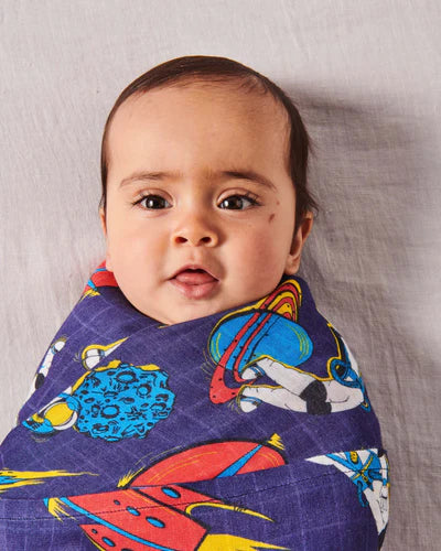 BAMBOO SWADDLE in Outer Space from the amazing range of Kip & Co