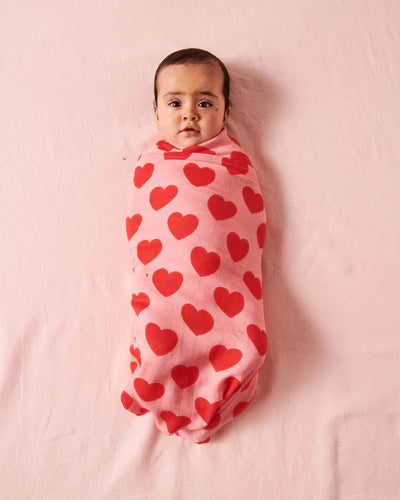 BAMBOO SWADDLE in Sweetheart from the amazing range of Kip & Co