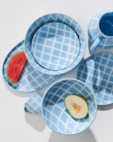 KIP & CO BLUE BIRD TARTAN SALAD BOWL