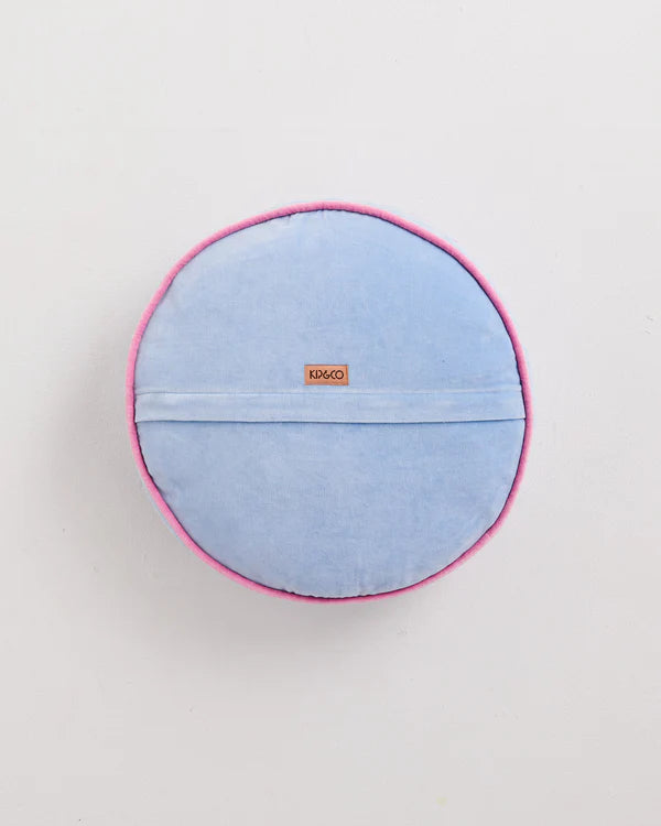 VELVET PEA CUSHION in Bay Blue from the amazing range of Kip & Co