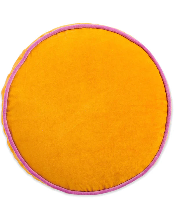 VELVET PEA CUSHION in Mango Daiquiri from the amazing range of Kip & Co