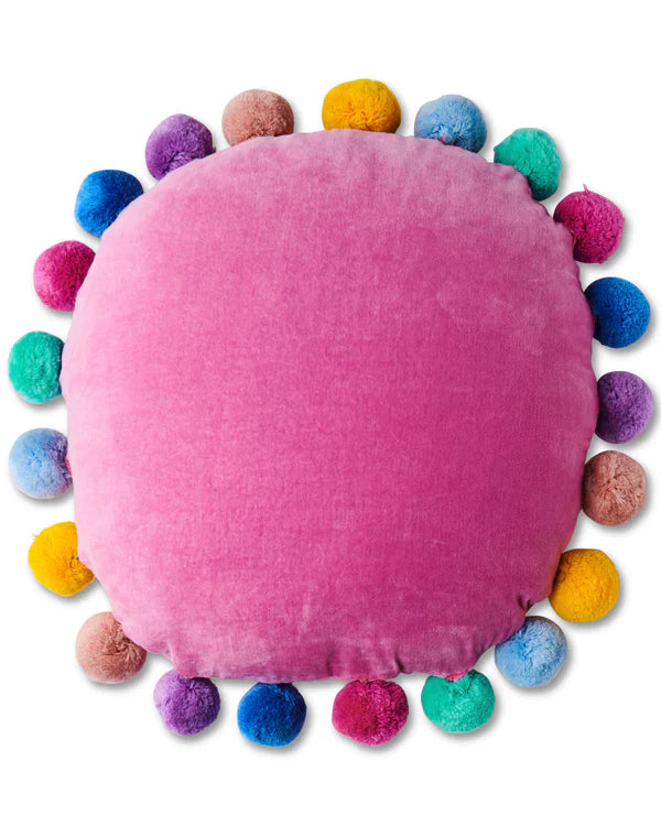 VELVET PEA CUSHION in Rom Pom Pom from the amazing range of Kip & Co