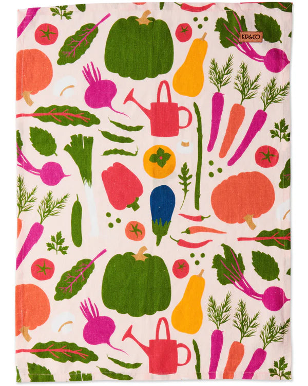 KIP & CO x STEPHANIE ALEXANDER TEA TOWEL in Stephanie's Harvest Garden from the amazing range of Kip & Co