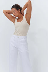 Kireina Celeste Pant in snow white available from Darling and Domain