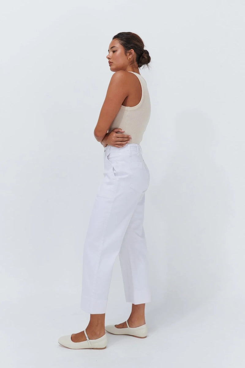 Kireina Celeste Pant in snow white available from Darling and Domain