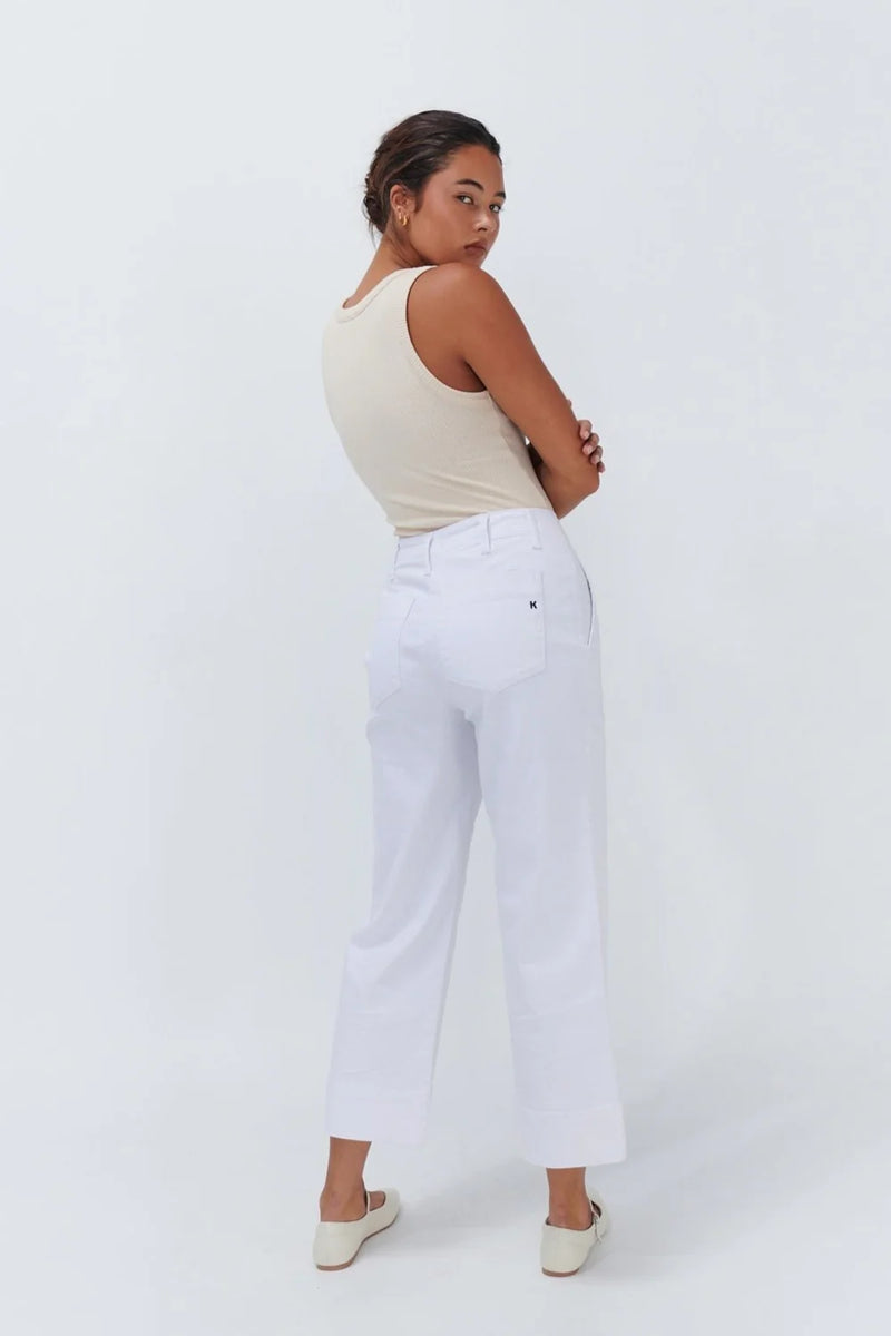 Kireina Celeste Pant in snow white available from Darling and Domain