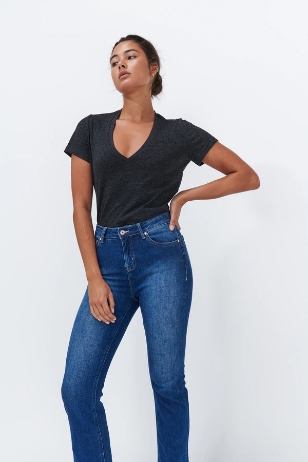 Kireina Vacay Denim Jean hemmed in Cali wash available from Darling and Domain