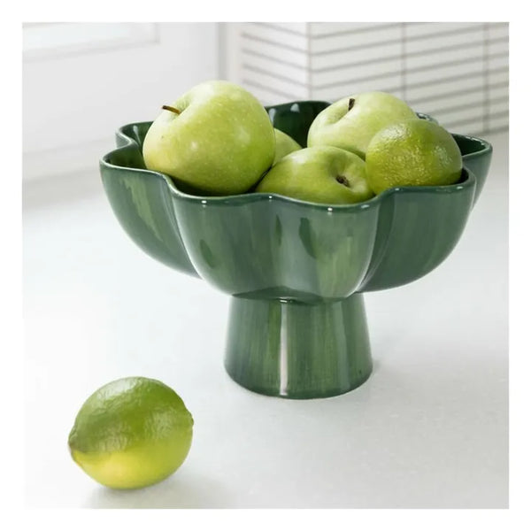 PEDESTAL BOWL | Sun Green