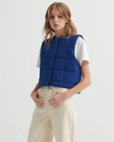 STUDIO VEST in Factory Blue by Kowtow
