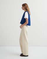 STUDIO VEST in Factory Blue by Kowtow