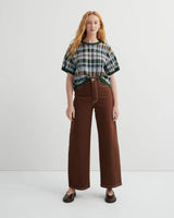 UNITY JEANS in Brown Denim by Kowtow