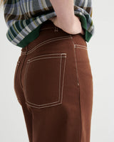 UNITY JEANS in Brown Denim by Kowtow