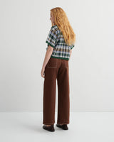 UNITY JEANS in Brown Denim by Kowtow