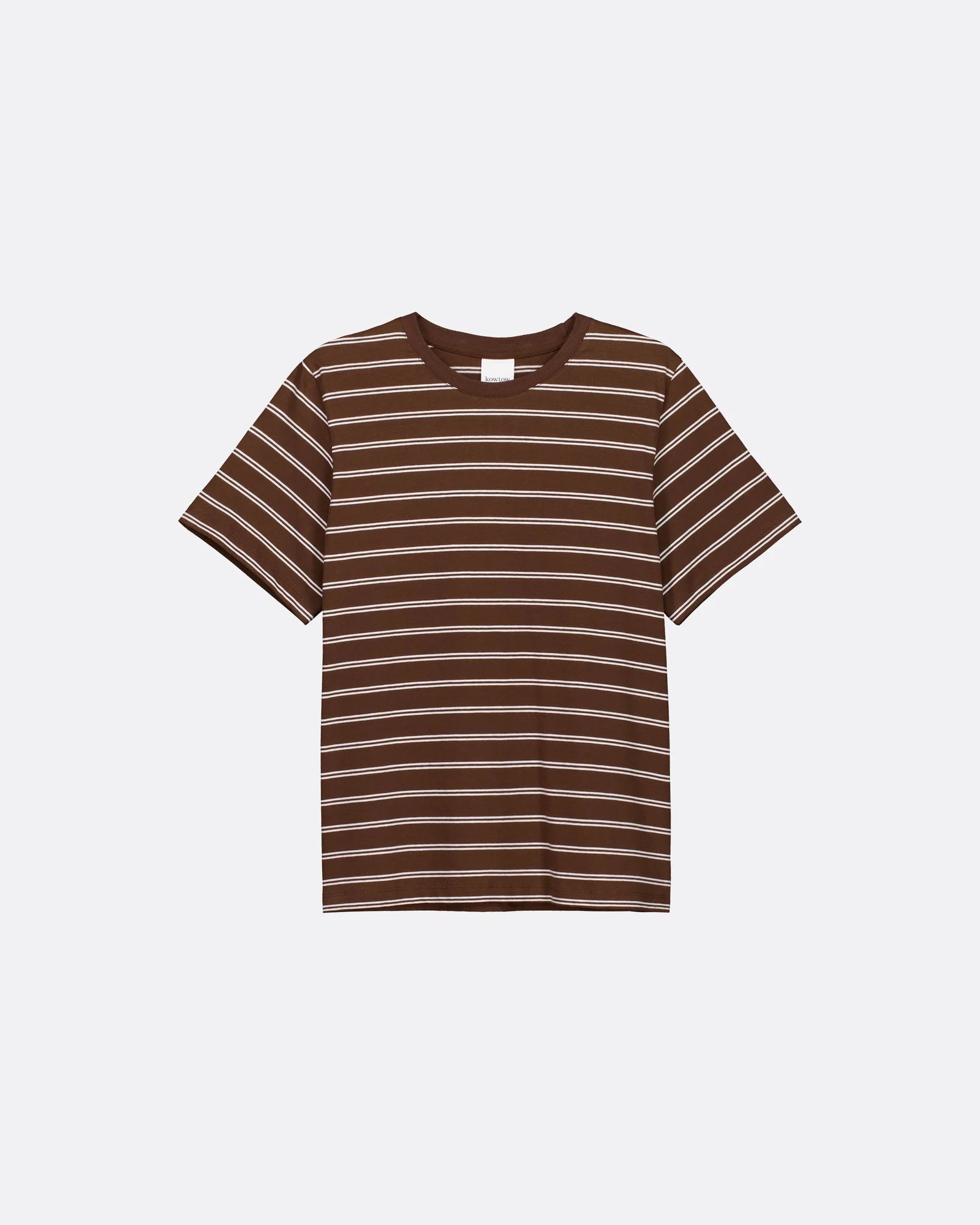 CLASSIC TEE in Brown Stripe by Kowtow