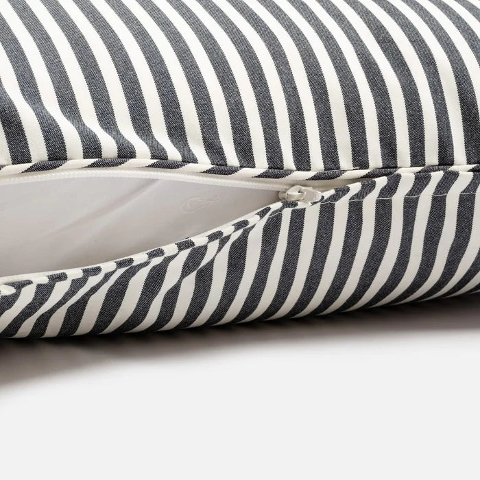 THE SMALL SQUARE THROW PILLOW in Laurens Navy Stripe from Business & Pleasure Co