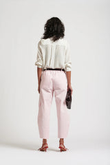 Le Dot Lightweight Silk Shirt in Off White by Le Stripe