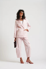 Le Weekend Blazer in Icy Pink by Le Stripe