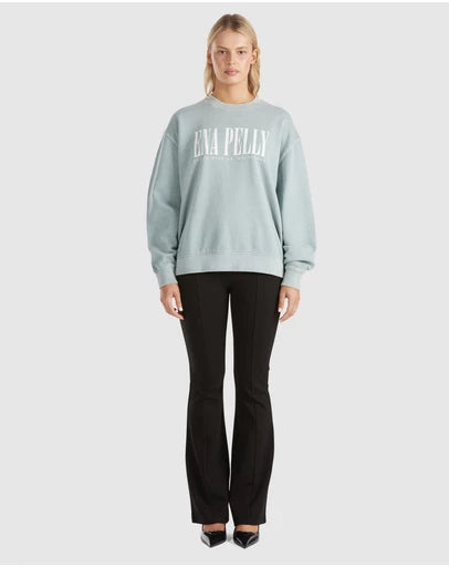 Ena Pelly Lilly Oversized Sweater in City Logo available at Darling and Domain Perth