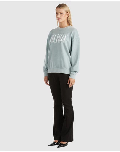 Ena Pelly Lilly Oversized Sweater in City Logo available at Darling and Domain Perth