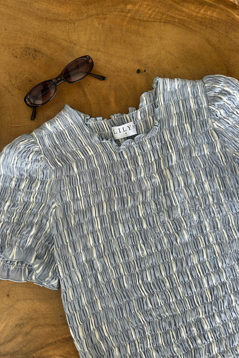 RAINCLOUD TOP | Chambray Stripe