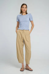RAINCLOUD TOP | Chambray Stripe