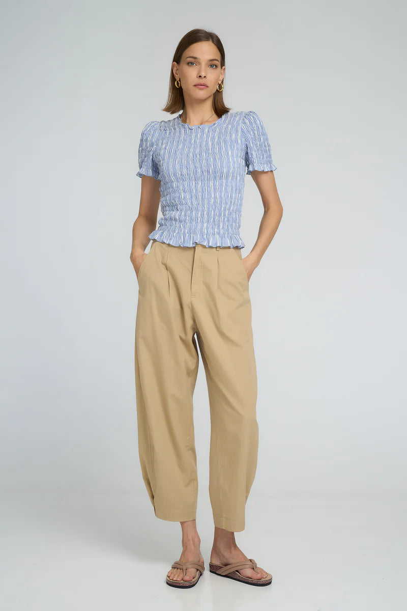 RAINCLOUD TOP | Chambray Stripe